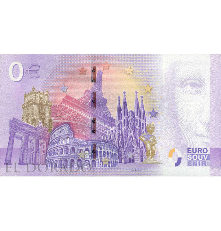 World 0 Euro Souvenir Note 2020